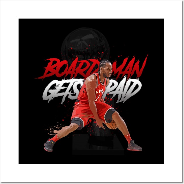 Kawhi Leonard Boardman Wall Art by Juantamad